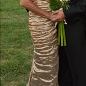 Nicole Miller Gold Wedding Dress